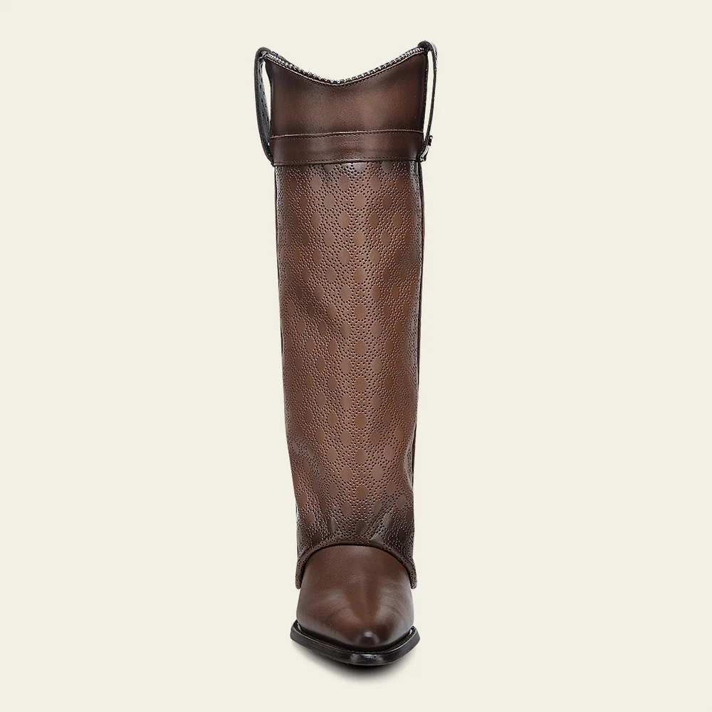 Women’s Brown Foldable Western Boot in Genuine Bovine Leather with Perforated Shaft 17 Women’s Brown Foldable Western Boot in Genuine Bovine Leather with Perforated Shaft