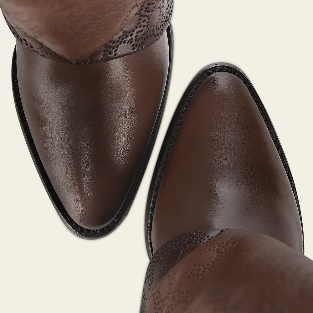 Women’s Brown Foldable Western Boot in Genuine Bovine Leather with Perforated Shaft 22 Women’s Brown Foldable Western Boot in Genuine Bovine Leather with Perforated Shaft