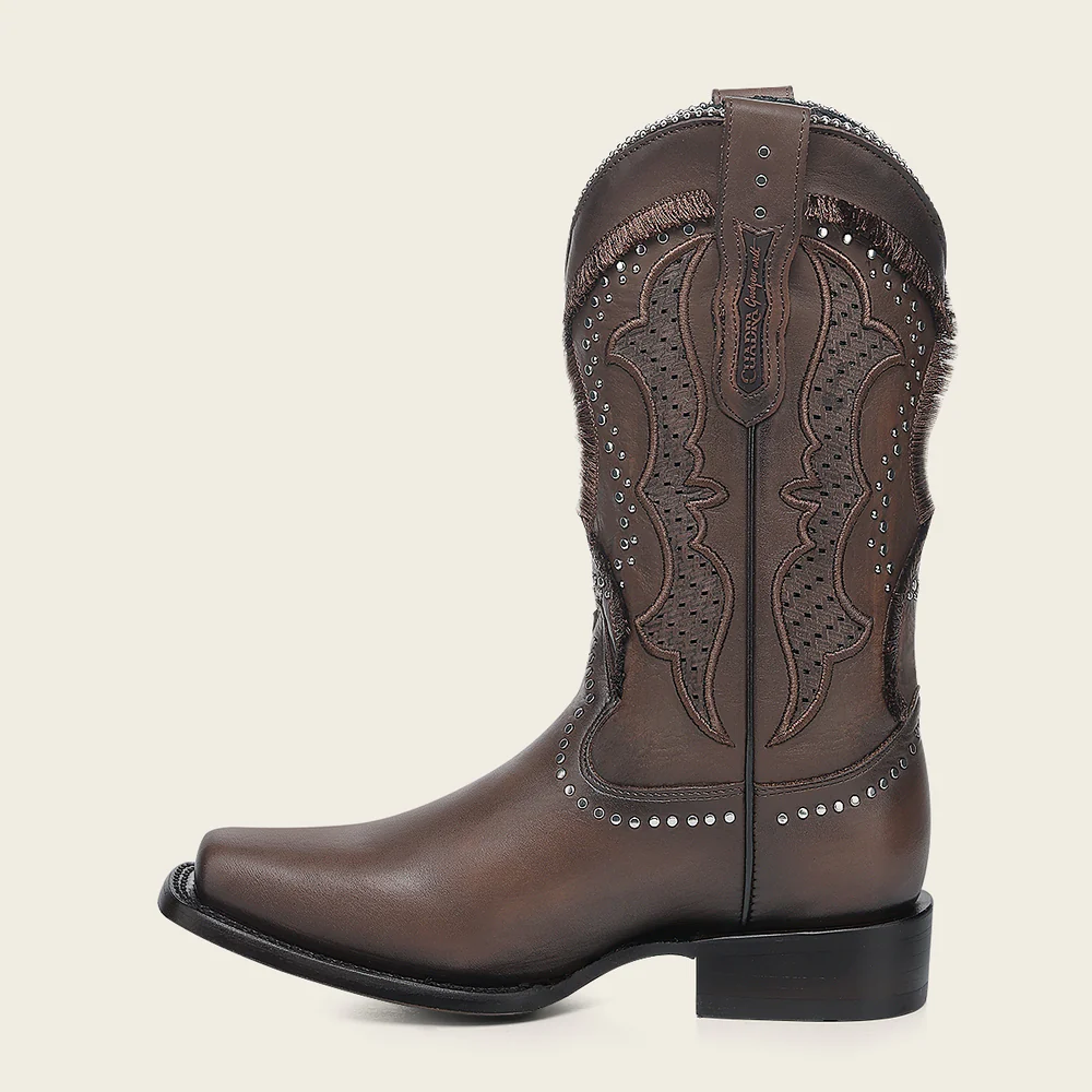 Cuadra Women’s Rodeo Boot in Genuine Honey Leather with Laser Embroidery & Goodyear Welt 12 Cuadra Women’s Rodeo Boot in Genuine Honey Leather with Laser Embroidery & Goodyear Welt