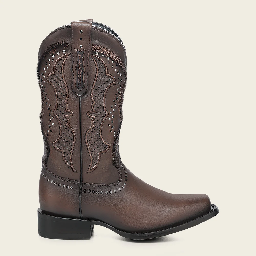 Cuadra Women’s Rodeo Boot in Genuine Honey Leather with Laser Embroidery & Goodyear Welt 16 Cuadra Women’s Rodeo Boot in Genuine Honey Leather with Laser Embroidery & Goodyear Welt