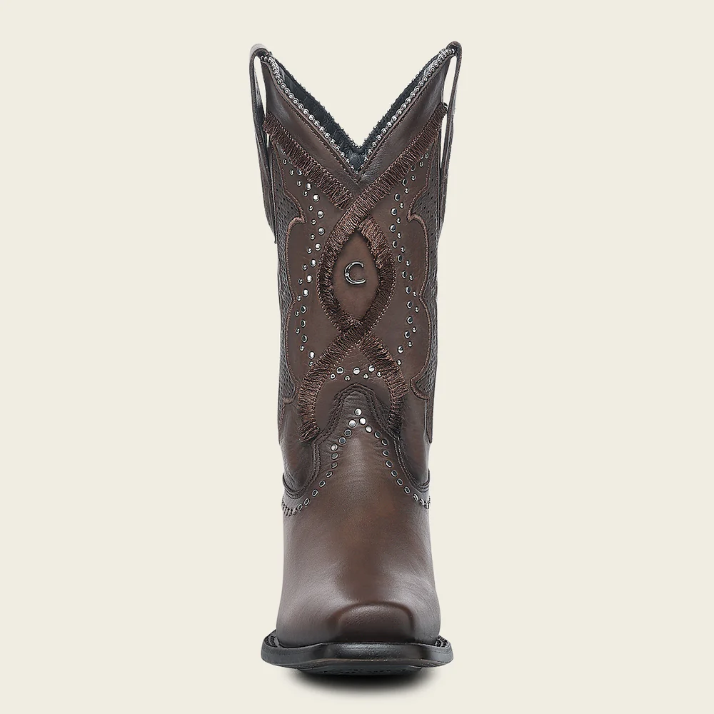Cuadra Women’s Rodeo Boot in Genuine Honey Leather with Laser Embroidery & Goodyear Welt 7 Cuadra Women’s Rodeo Boot in Genuine Honey Leather with Laser Embroidery & Goodyear Welt