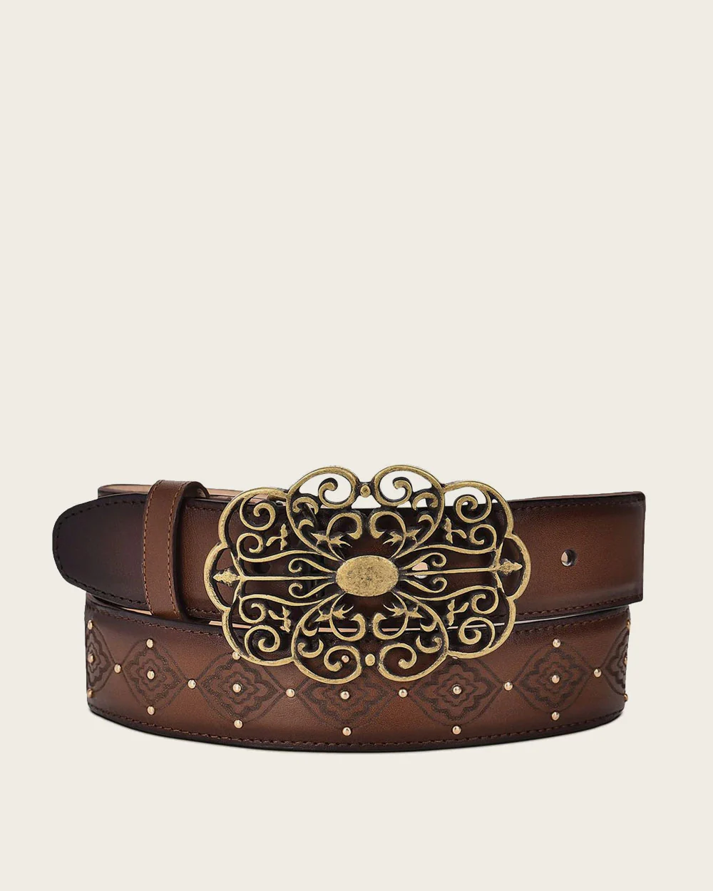 Honey Brown western belt