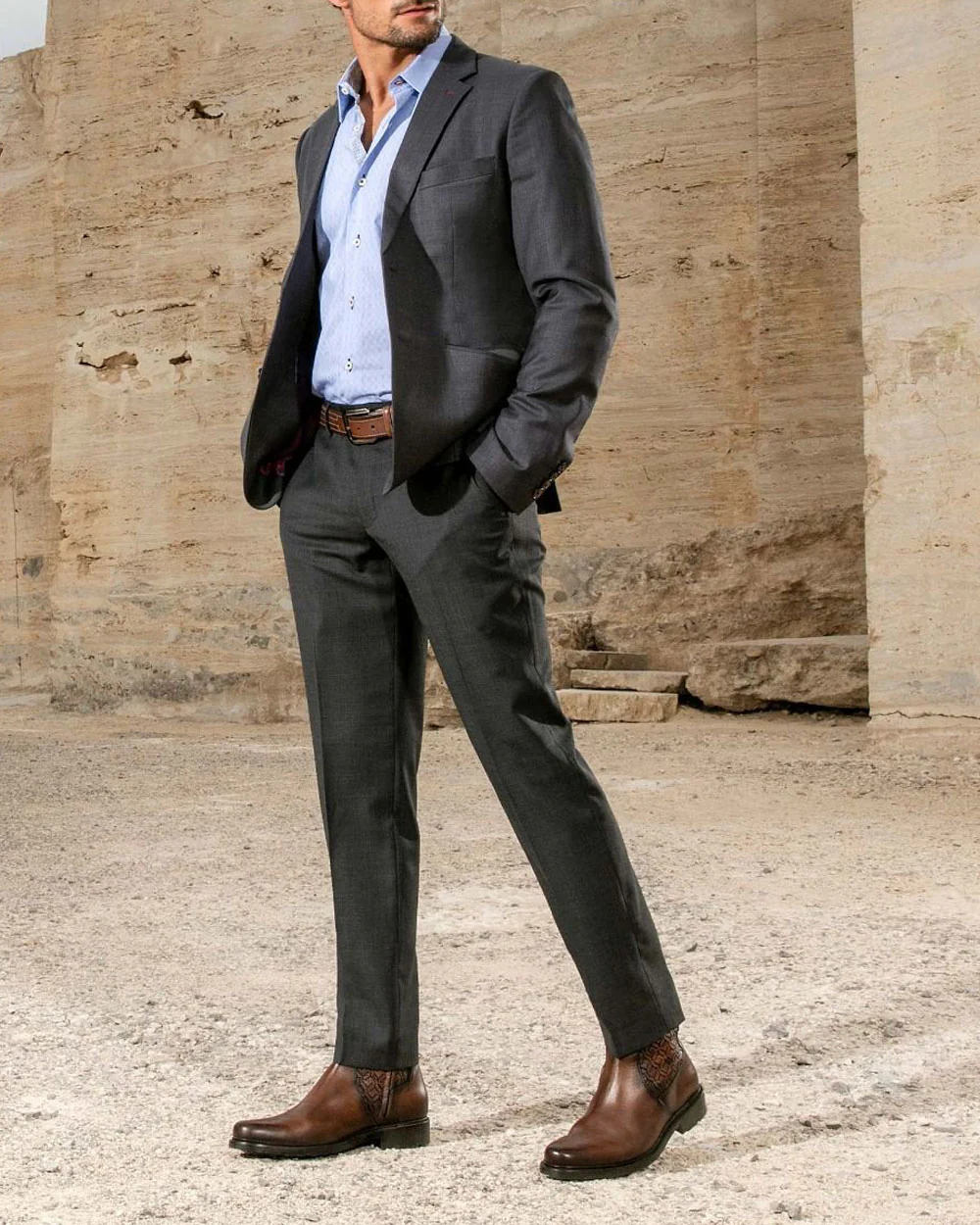 Honey Leather Chelsea Dress Boots