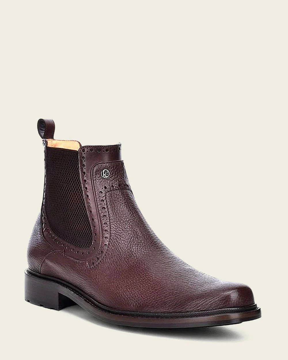 Brown Deer Leather Chelsea Dress Boots. 12 Brown Deer Leather Chelsea Dress Boots.