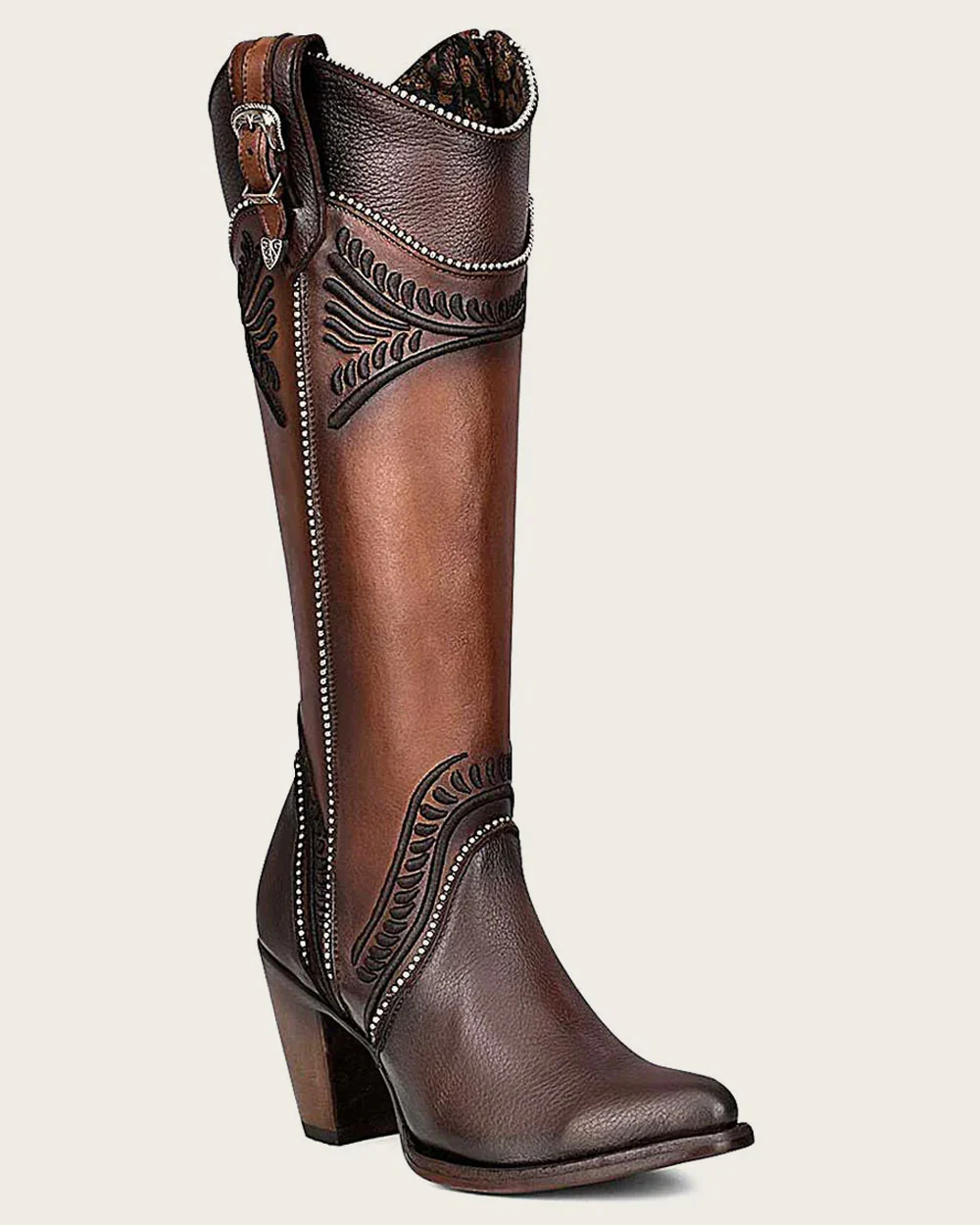 Honey Embroidered Knee-High Boot 10 Honey Embroidered Knee-High Boot