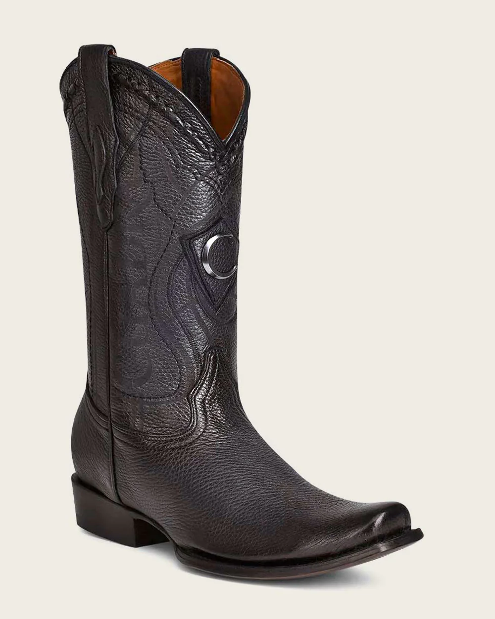 Black Deer Leather Western Boots 13 Black Deer Leather Western Boots