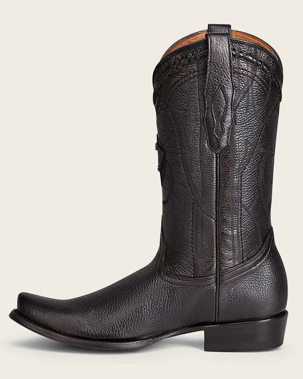 Black Deer Leather Western Boots 5 Black Deer Leather Western Boots