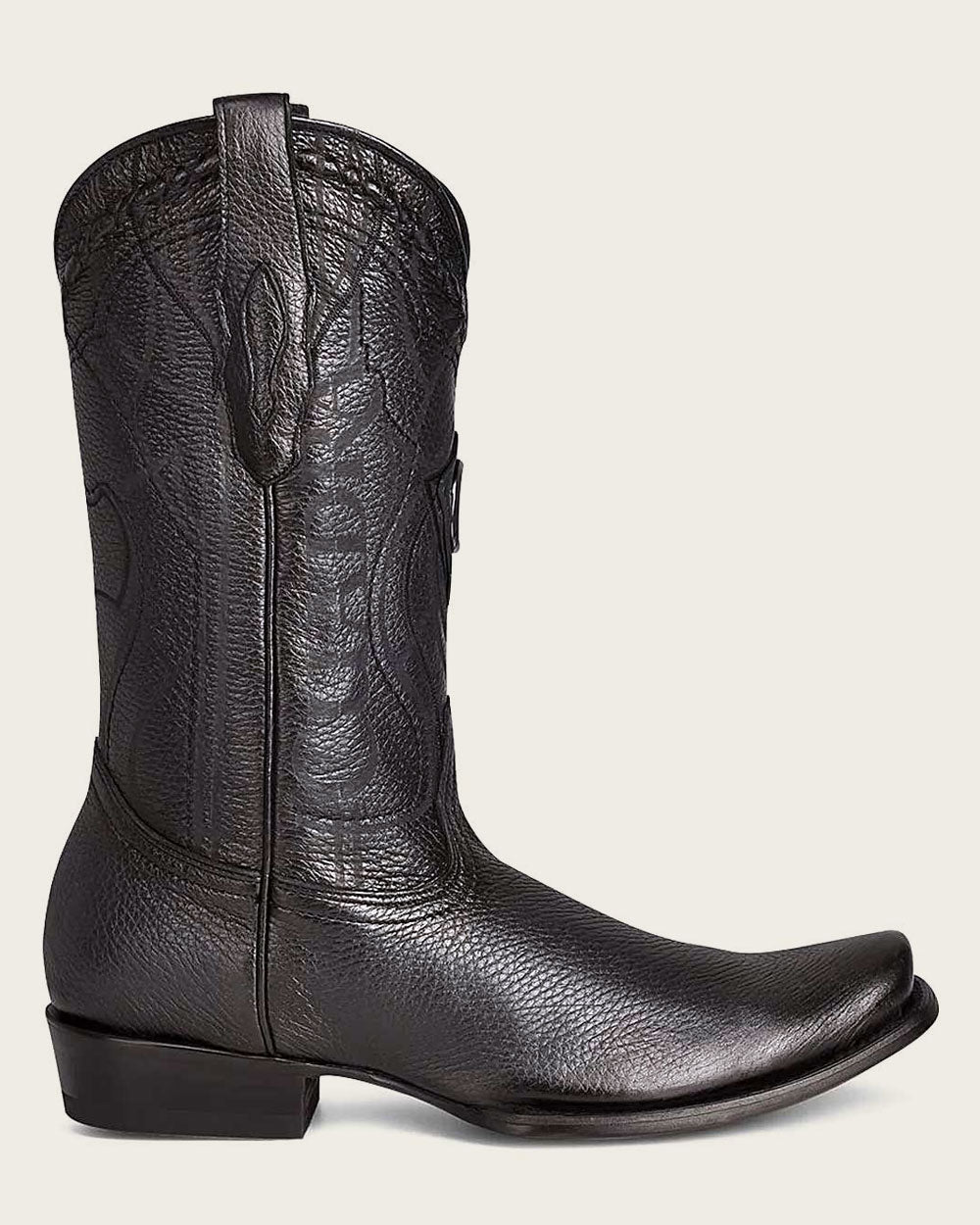 Black Deer Leather Western Boots 7 Black Deer Leather Western Boots