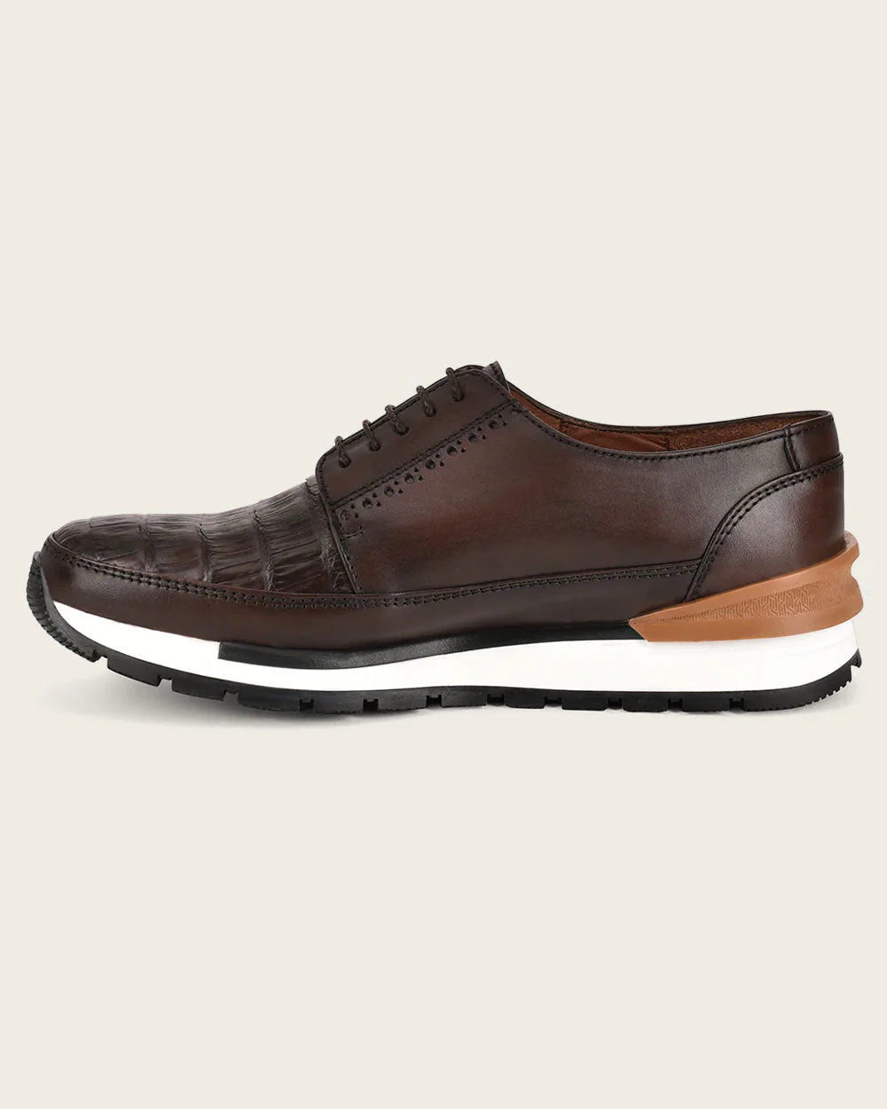 Sneakers brown exotic leather 5 Sneakers brown exotic leather