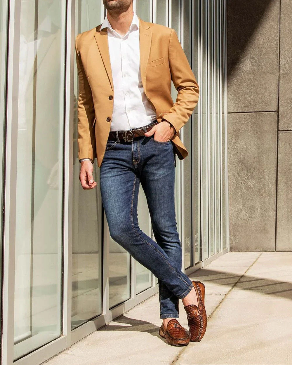 Driver embroidered brown shoe 11 Driver embroidered brown shoe