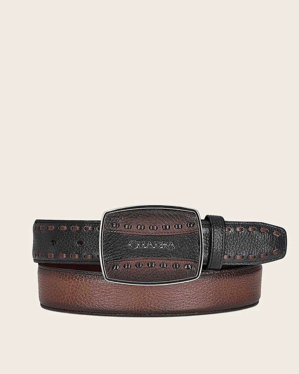 Brown deer cowboy Belt