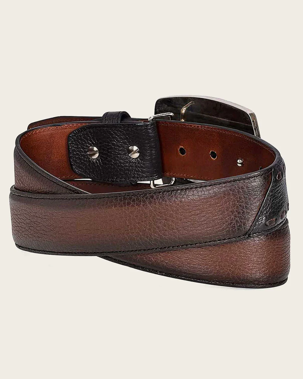 Brown deer cowboy Belt