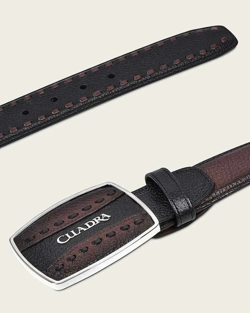 Brown deer cowboy Belt