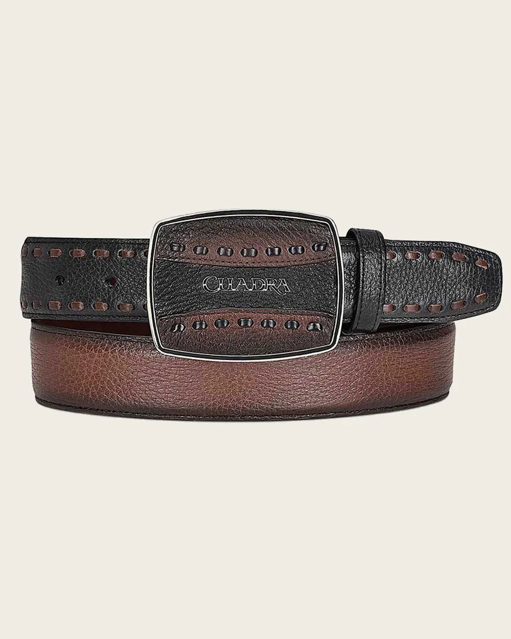 Brown deer cowboy Belt