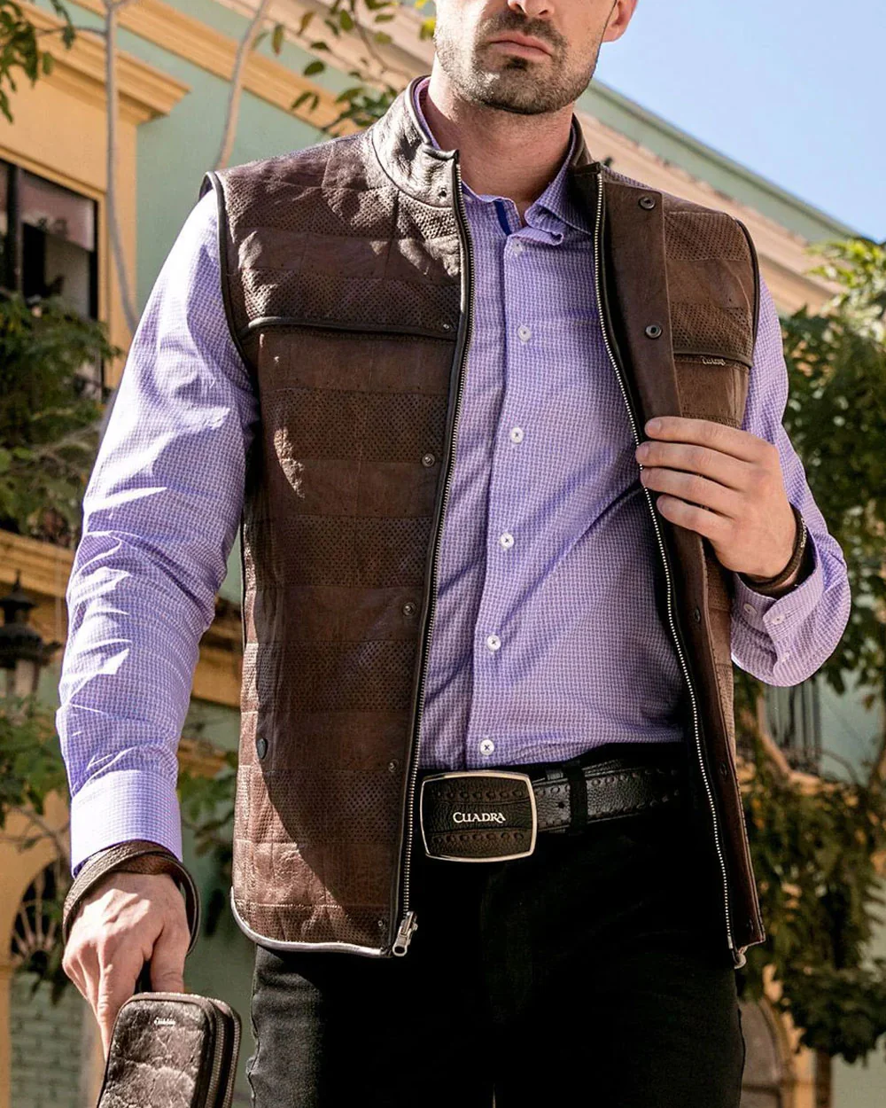 Brown deer cowboy Belt