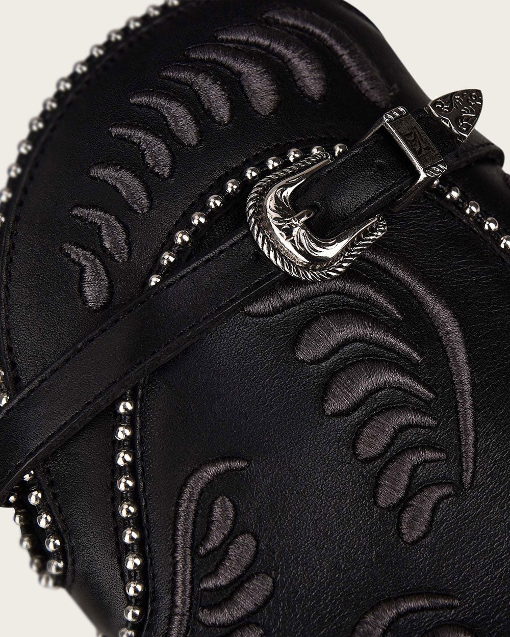 Black Embroidered Python Ankle Bootie 11 Black Embroidered Python Ankle Bootie