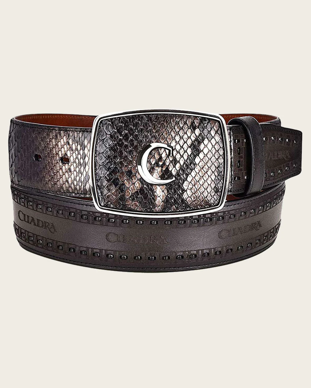 Black western python Belt