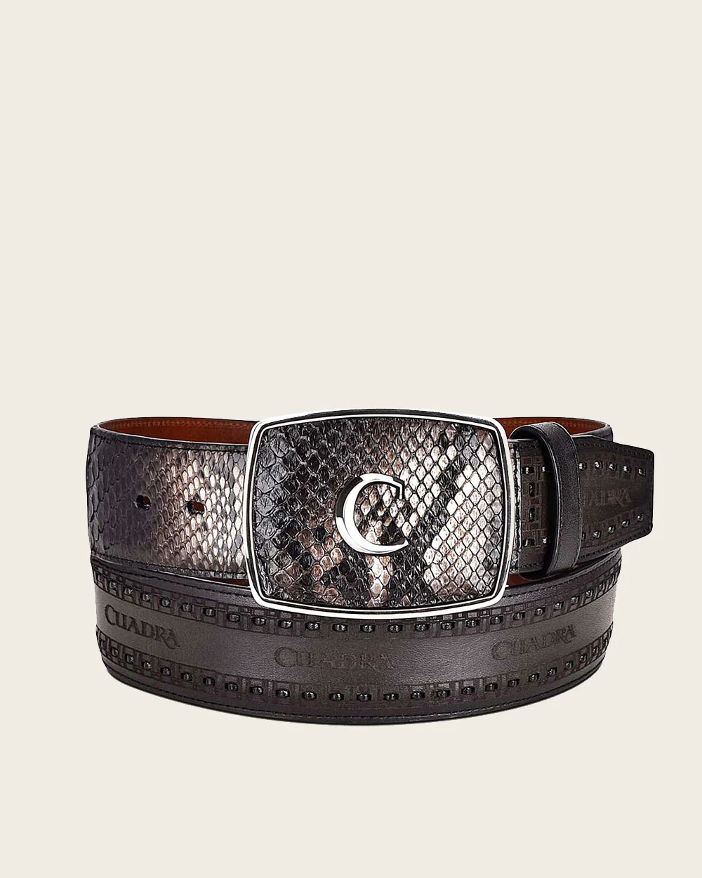 Black western python Belt